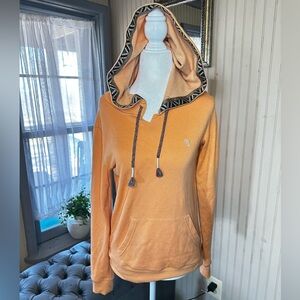 Element Hoodie Womens S Peach Boho Pullover Sweatshirt Tribal Trim Surf Skate
